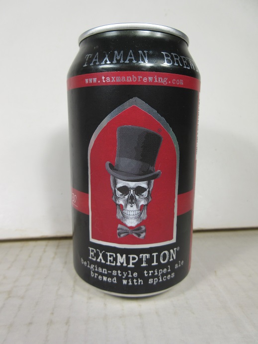 Taxman - Exemption - Belgian Style Triple Ale - T/O - Click Image to Close